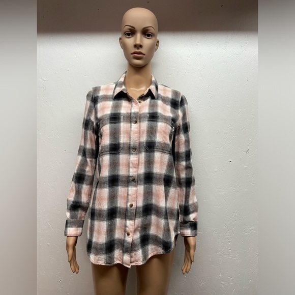 Vans Plaid/ tartan flannel button-up shirt size S - Picture 10 of 12